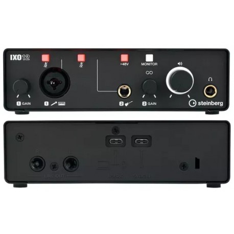 STEINBERG IXO12 Black interfaccia audio usb-c 2x2 nera