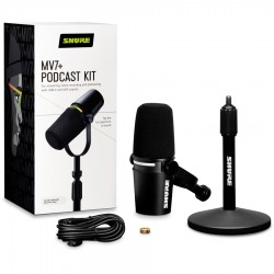 SHURE MV7+ PODCAST KIT Bundle per podcast e content creator