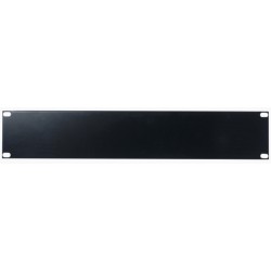SHOWGEAR 19 inch 2U Blind Panel Black rack panel da 19"