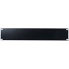 SHOWGEAR 19 inch 2U Blind Panel Black rack panel da 19"