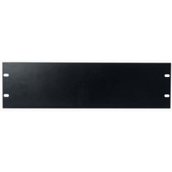 SHOWGEAR 19 inch 3U Blind Panel Black rack panel da 19"