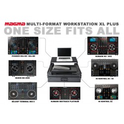 MAGMA MULTI FORMAT WORKSTATION XL PLUS flightcase per console DJ