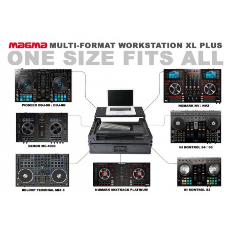 MAGMA Multi Format Workstation XL PLUS flightcase per console DJ multiformato