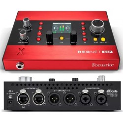 FOCUSRITE RedNet X2P interfaccia qaudio dante con n 2 preamp microfonici