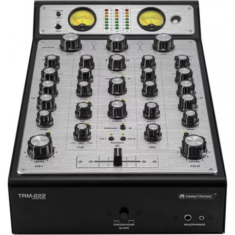 OMNITRONIC TRM-222 mixer analogico rotativo a 2 canali per DJ
