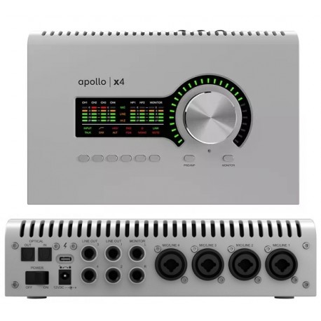 UNIVERSAL AUDIO Apollo X4 Gen 2 Essentials+ interfaccia thunderbolt 3 12X18 input con pacchetto plug-in essential