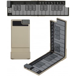 KORG nanoKEY Fold usb/midi controller tascabile a 25 tasti beige