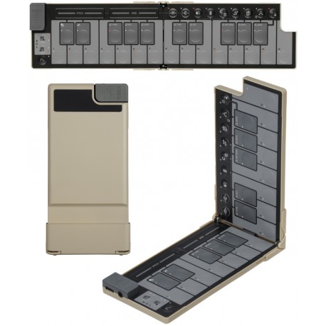 KORG nanoKEY Fold usb/midi controller tascabile a 25 tasti beige