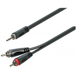 Soundsation SJRR-50BKCavo adattatore a Y 3.5mm Jack maschio STEREO - 2xRCA maschio / 5mt
