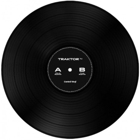 NATIVE INSTRUMENTS TRAKTOR CONTROL VINYL BLACK vinile di controllo nero per Traktor