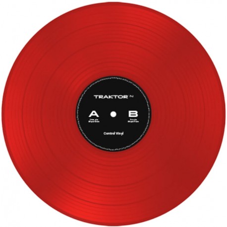 NATIVE INSTRUMENTS TRAKTOR CONTROL VINYL RED vinile di controllo rosso per Traktor