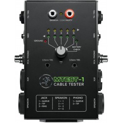 MACKIE MTest-1 tester per cavi alimentato a batteria