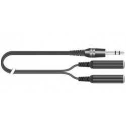 INCO X-LEAD AY12SD CAVO 2,5 MT 1 jack TRS 6,3 n 2 jack 6,3 femmima