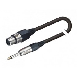Soundsation BMCJX-5BKCavo microfonico bilanciato XRL F- Jack MONO 6.3mm / 5mt