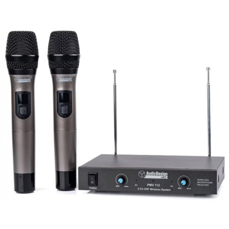 Audiodesign PMV 112 Sistema wireless VHF a 2 canali