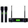 Audiodesign PMU 2212 Sistema wireless UHF con due microfoni palmari