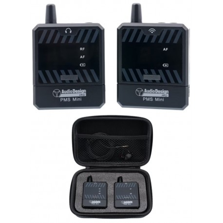 AUDIODESIGN PMS MINI sistema in-ear monitor a batteria con auricolari