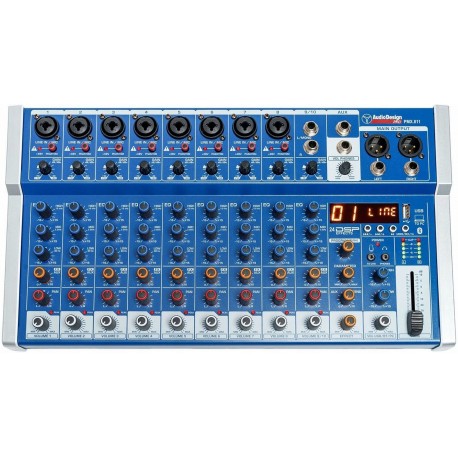 AUDIODESIGN PMX.811 mixer a 8 + 1 canali con effetti