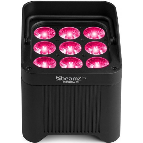 BEAMZ BBP48 Uplight IP65 parled a Batteria 9 LED RGBAW