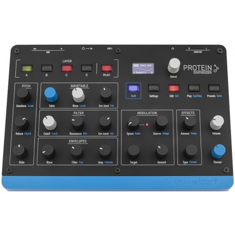 WALDORF PROTEIN Sintetizzatore Wavetable Polifonico a 8 Voci