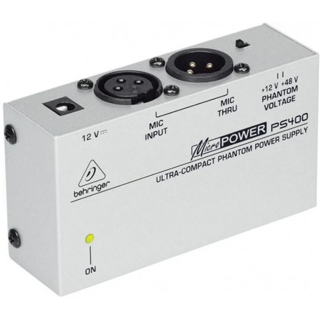 BEHRINGER PS400 MicroPower alimentatore phantom +12V / +48V