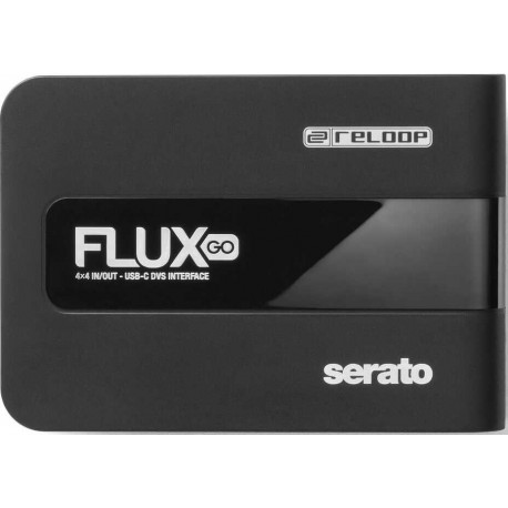 RELOOP FLUX GO interfaccia dvs usb-c per serato dj pro 4 in 4 out