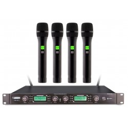 AUDIODESIGN PMU 2214 Sistema microfonico wireless UHF 4 canali