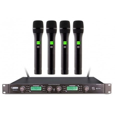 AUDIODESIGN PMU 2214 Sistema microfonico wireless UHF 4 canali