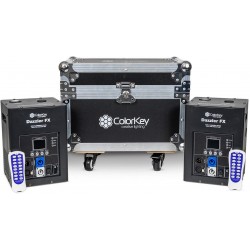 COLORKEY DAZZLER FX MKII BLACK kit 2 unità con flightcase