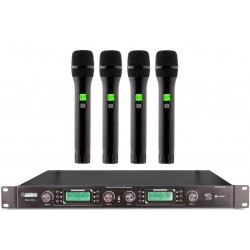 AUDIODESIGN PMU 2214 Sistema microfonico wireless UHF 4 canali