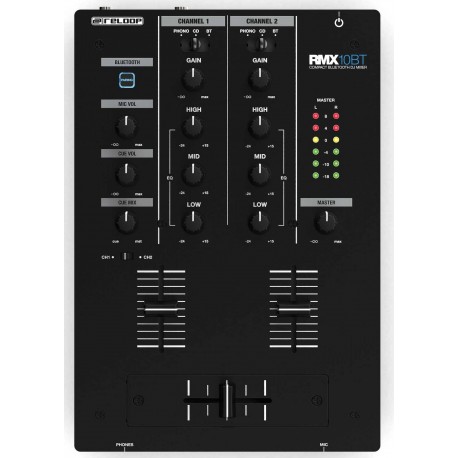 RELOOP RMX-10BT mixer per DJ a 2 canali e bluetooth