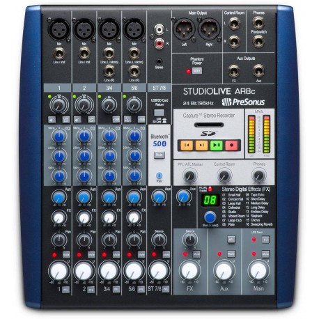 PRESONUS StudioLive AR8c mixer 8 canali con effetti e interfaccia audio multi-canale USB