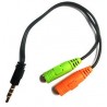 MEDIACOM cavo audio sdoppiatore per cuffia e microfono