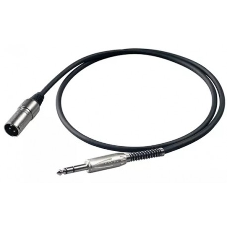 PROEL BULK230LU1 Cavo Audio bilanciato Jack 6.3 mm XLR maschio 3 mt.