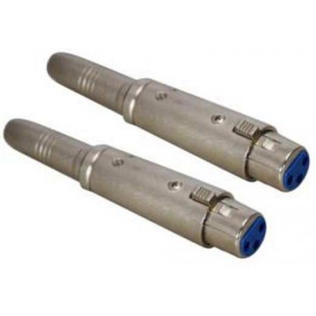 KARMA CA 8232 Coppia adattatori 2 x XLR f / Jack f 6.3 mm mono
