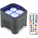 BEAMZ BBP94 par led a batteria con telecomando