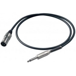 PROEL BULK 230LU10 Cavo Audio bilanciato Jack maschio 6.3 mm Canon maschio 10 m