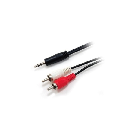 EQUIP 14709207 cavo audio 2,5 m mini-jack 3.5mm- 2 x RCA Nero