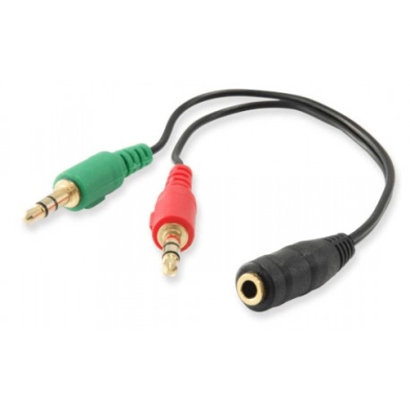EQUIP 147942 splitter audio Nero 13cm