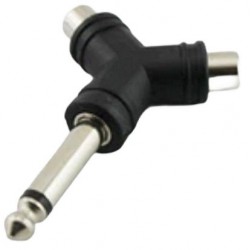 SOUNDSATION SADA048-1 adattatore 2 RCA Femmina - jack TS 6.3 mm maschio