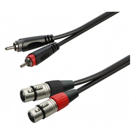 SOUNDSATION GL-2RCA2XF1 Cavo 2xRCA maschio - 2xXLR femmina / 1mt