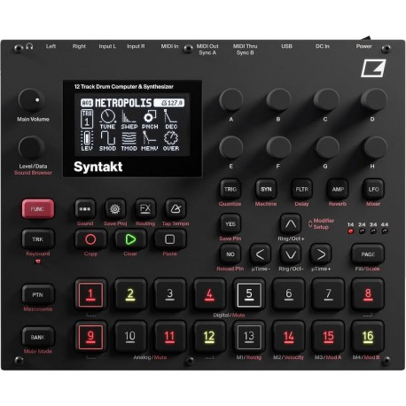 ELEKTRON SYNTAKT groovebox analogico digitale con sequencer