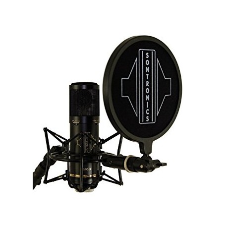 SONTRONICS STC-3X Pack Black microfono multipolare da studio con supporto anti-shock e filtro antipop