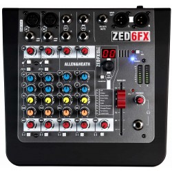 ALLEN & HEATH ZED 6FX mixer 6 canali con effetti