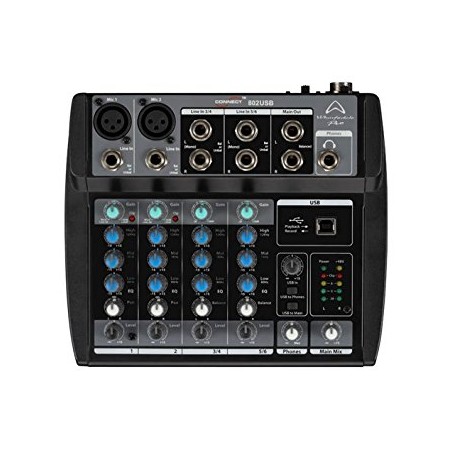 WHARFEDALE Connect 802 usb mixer usb 6 canali
