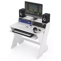 GLORIOUS Sound Desk Compact White desk da sudio bianca