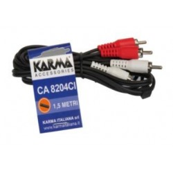 KARMA CA 8204CI Cavo audio da 1,5mt RCA/RCA