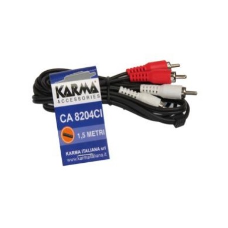 KARMA CA 8204CI Cavo audio da 1,5mt RCA/RCA